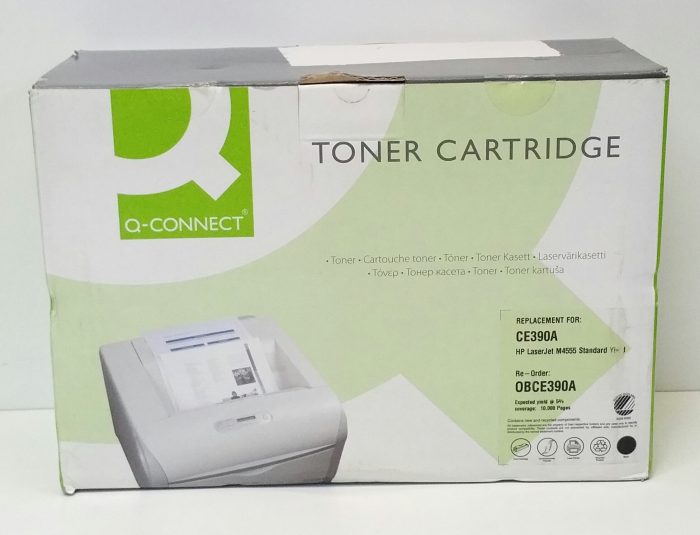 Q-Connect HP LaserJet M4555 Standard Yield Black Toner Cartridge CE390A Replacement For HP LaserJet 600 M603XH - Image 2