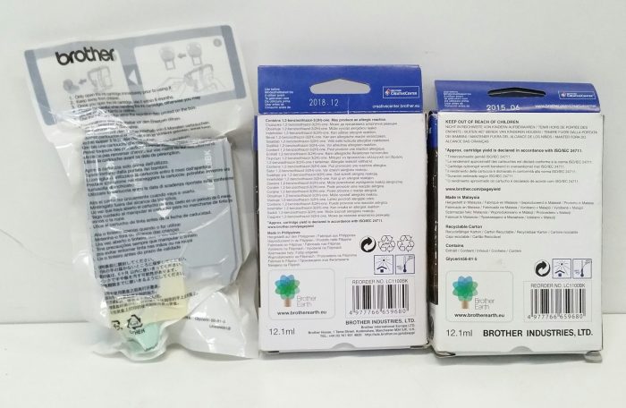 JobLot Brother LC1100BK Ink Cartridge 3x Black EXP 2015.06 /2018.12 - Image 3