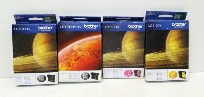JobLot Brother LC1100Y/ LC1100BK/ LC1100HY-BK /LC1100M Ink Cartridge 1x Magenta EXP 2018.09 2x Black EXP 2015.06/ 2018.12 1x Yellow EXP 2019.01 - Image 2