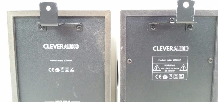 2X Clever Audio 1050037 Wall Mounted Speakers With Mounting Brackets - Image 4