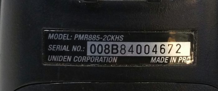1x Uniden PMR885-2CKHS Two Way Radio Walkie Talkie With a Uniden Charger Pod - Image 7