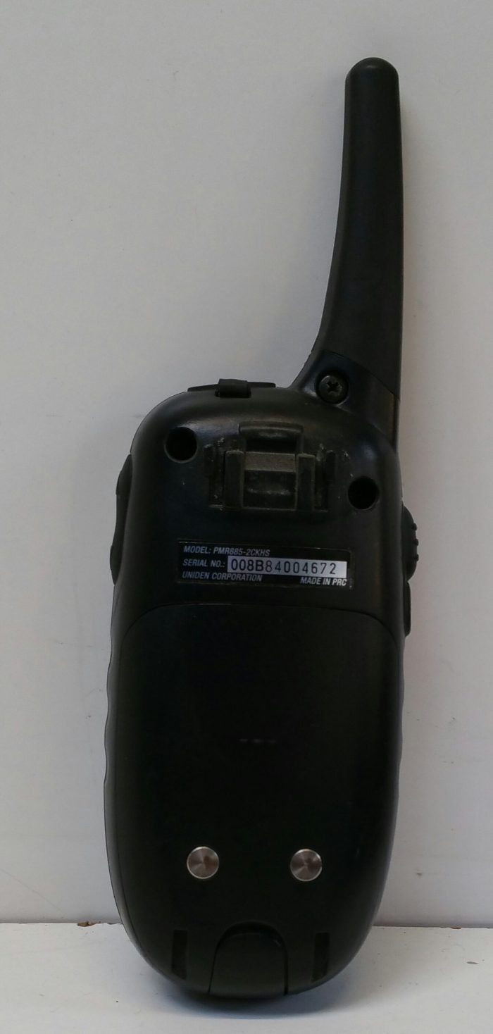 1x Uniden PMR885-2CKHS Two Way Radio Walkie Talkie With a Uniden Charger Pod - Image 3