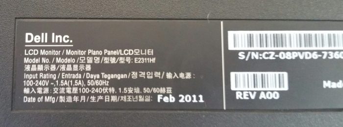 Dell E2311Hf 23" LCD Monitor - Image 5