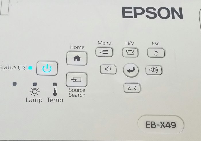 Epson H982B EB-X49 HDMI LCD Projector with 187 Lamp Hours Used - Image 2