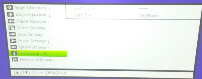 Casio XJ-M130 Data Projector with 7156 Lamp Hours Used - Image 2