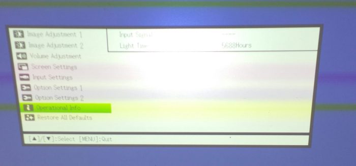 Casio XJ-M130 Data Projector with 5688 Lamp Hours Used - Image 2