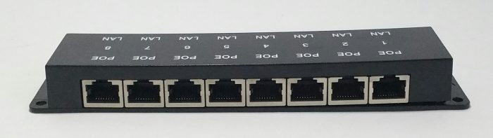 8 Ports ZQPOEI008 PoE Injector Ethernet Switch Without Power Adapter - Slightly Broken Case - Image 4