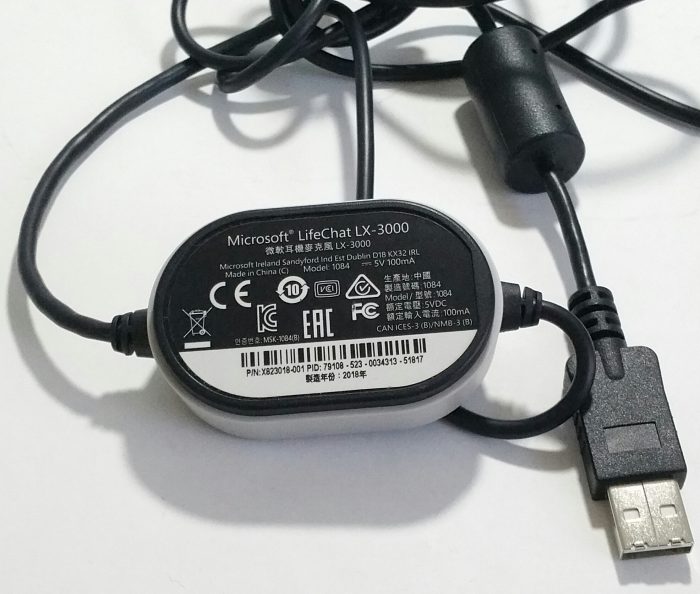 Microsoft LifeChat LX-3000 1084 USB Headset - Image 3