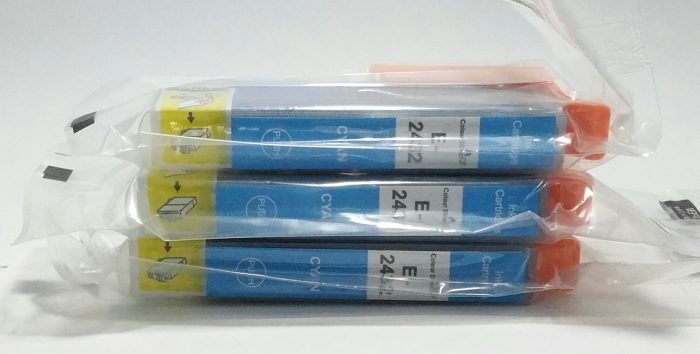 Colour Direct E-2432 Cyan Ink Cartridge - Job Lot x3 - Image 2