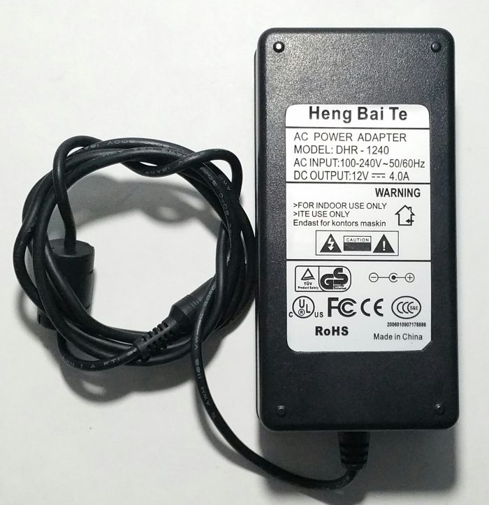 Heng Bai Te DHR-1240 AC Power Adapter 12V 4.0A - Image 3