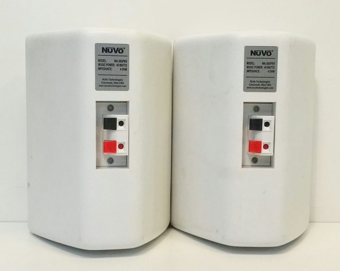 2X Nuvo WA-30SPKR Wall Mounted Speakers With Mounting Brackets Up To 40Watts Of Music Power - Image 5