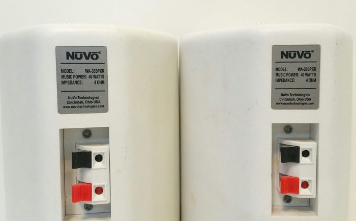 2X Nuvo WA-30SPKR Wall Mounted Speakers With Mounting Brackets Up To 40Watts Of Music Power - Image 4