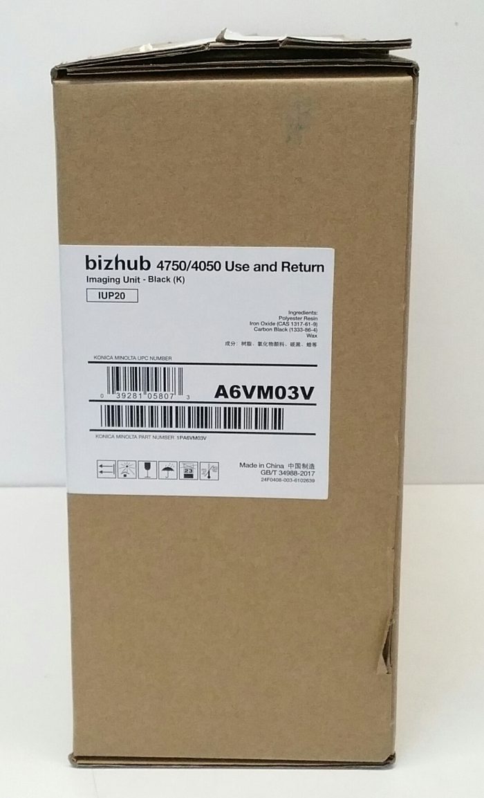 Konica Minolta A6VM03V IUP20 Black Toner Cartridge For Bizhub 4750/4050 - Image 7