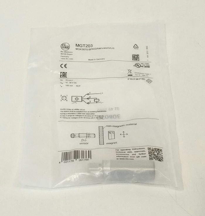 IFM MGT203 Full-Metal Magnetic Sensor - Image 2