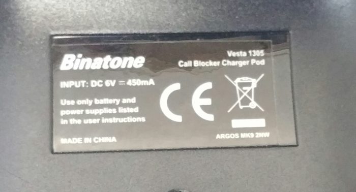 Binatone Vesta 1305 Call Blocker Charger Pod - Image 3