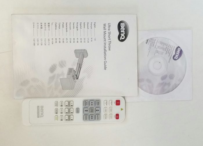 BenQ Projector Remote RC01+Digital Projector Disc User Manual+Wall Mount Installation Guide - Image 2