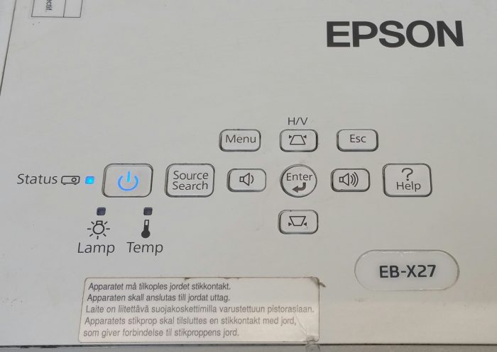 Epson H692B EB-X27 HDMI LCD Projector with 1415 Lamp Hours Used - Image 8