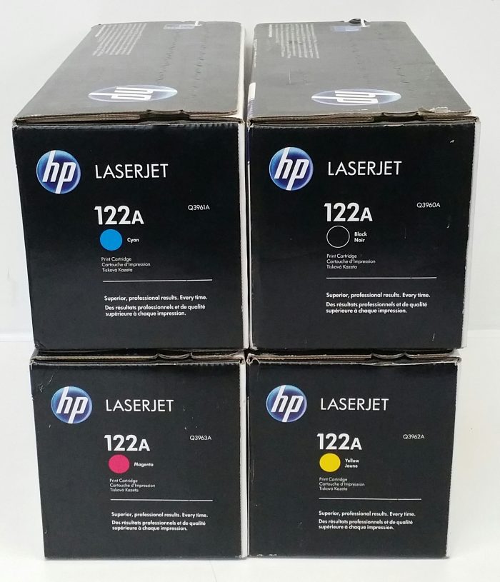 HP 122A Black Cyan Magenta Yellow LaserJet Toner Cartridge - Job Lot x4 Q3961A,Q3960A,Q3961A,Q3963A - Image 4
