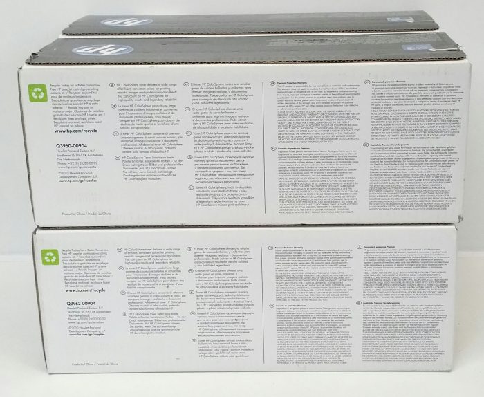 HP 122A Black Cyan Magenta Yellow LaserJet Toner Cartridge - Job Lot x4 Q3961A,Q3960A,Q3961A,Q3963A - Image 3