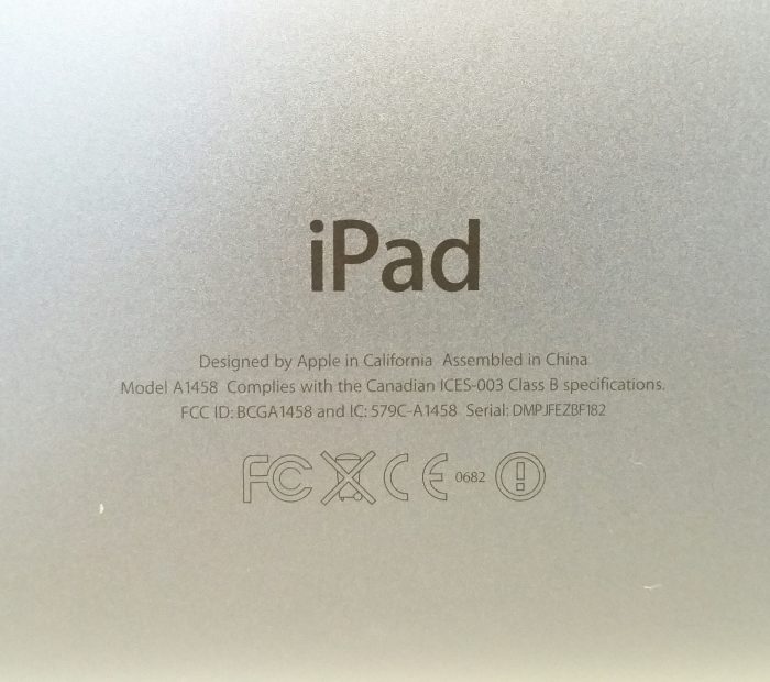 Apple iPad 4 WiFi Only Silver A1458 16 GB Storage - Image 3