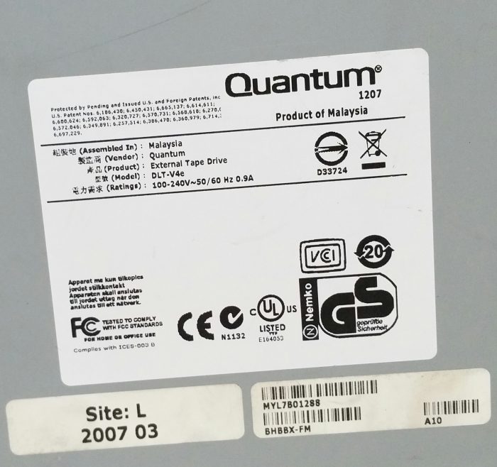 Quantum 1207 Internal Tape Drive DLT-V4 - Image 3