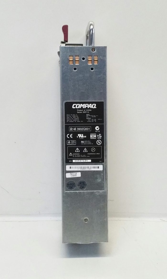 Compaq ESP113 Series PS-3381-1C 400w Power Supply Unit 12V 32A - Image 2
