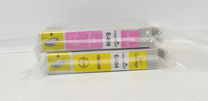 Joblot 2x ColourDirect E-806 Light Magenta, E-804 Yellow - Image 2