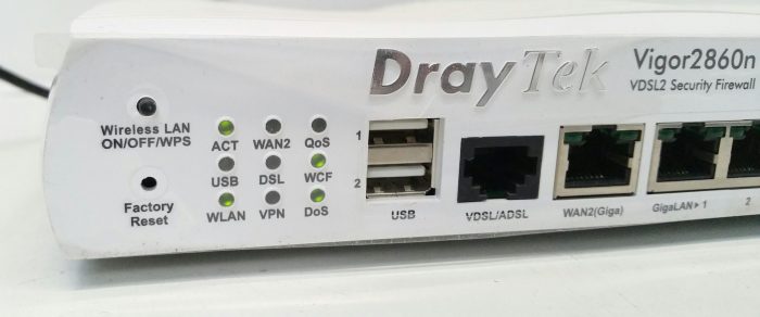 Draytek Vigor2860n Annex A VDSL2 Security Firewall White No Power Supply Included - Image 8