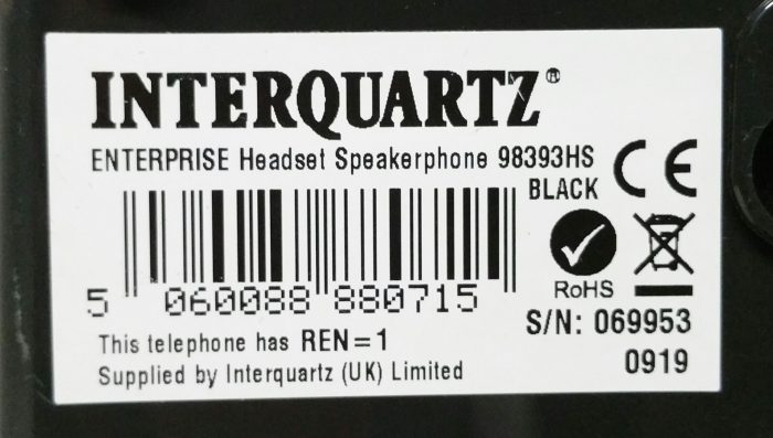 InterQuartz 98393HS Enterprise Speaker Desk Phone - Image 3