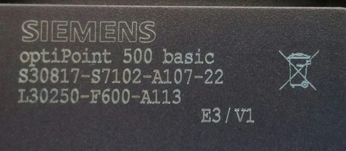 Siemens optiPoint 500 Basic PoE Desk Phone With Stand - Job Lot x4 - Image 3