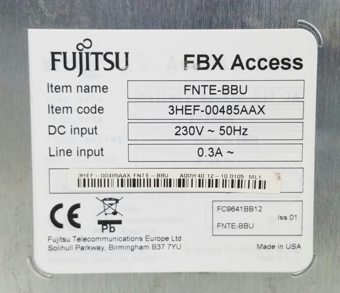 Fujitsu FBX Access FNTE-BBU Network Terminating Equipment NTE - Image 3