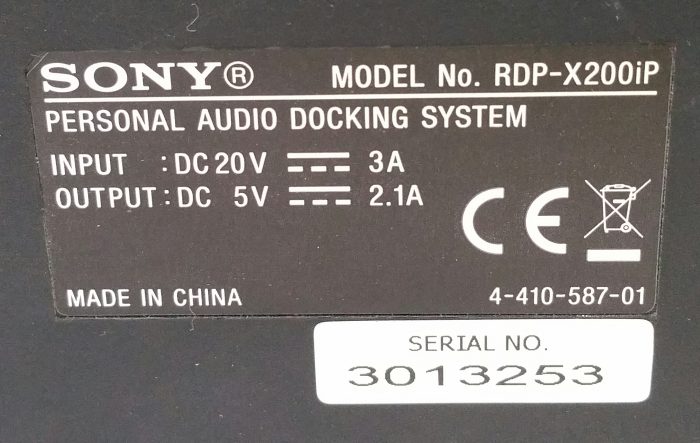Sony RRDP-x200ip Personal Audio Docking System - Image 3
