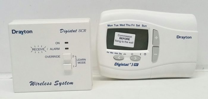 Drayton RF701 Digistat +3 RF Wireless Digital Programmable Room Thermostat + Drayton Digistat SCR Receiver - Image 4