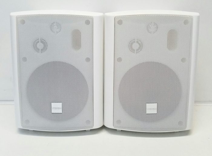 Vision SP-1800 Pair Passive Wall Mounted Loud Stereo Speakers - White - Image 2