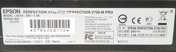 Epson Perfection V750 / Perfection V750-M PRO J221A Photo Scanner - Image 3