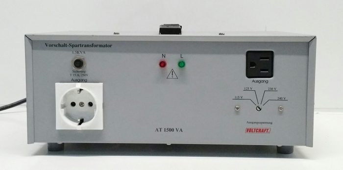 Vorschalt-Spartransformator Voltcraft A5 1500 VA Transformer - Image 2