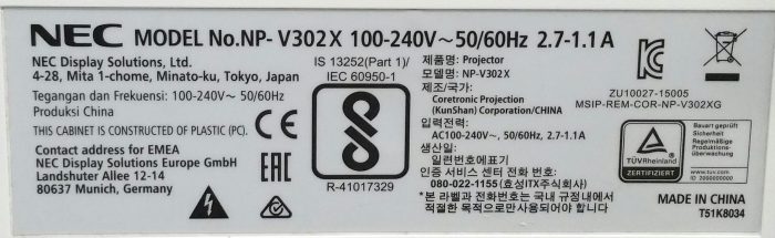 Nec V302X VGA Projector - Image 3