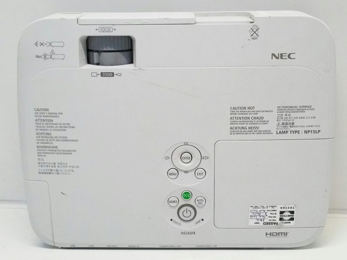 Nec NP-M260X VGA LCD Projector #3806 - Image 7