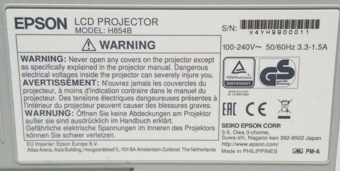 Epson EB-S39 H854B LCD Projector - Image 3