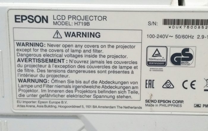 Epson EB-S31 H719B LCD Projector - Image 3