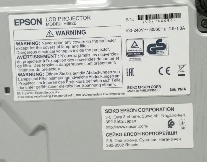 Epson EB-X27 H692B HDMI LCD Projector - Image 3