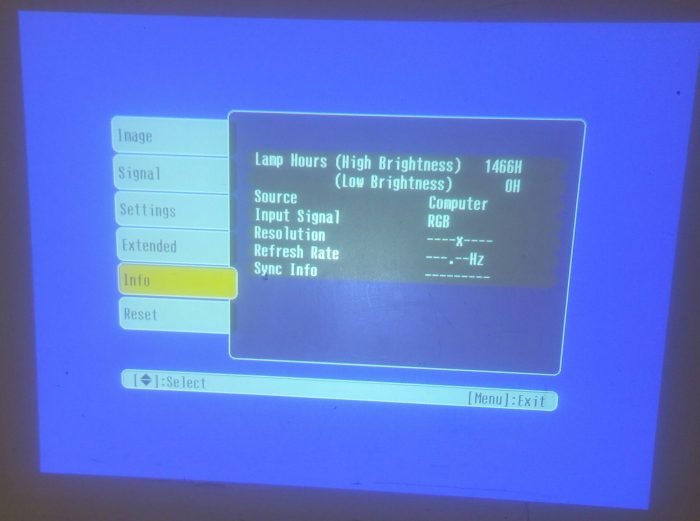 Epson EMP-S3 LCD Projector w 1466 Lamp Hours Used - Image 2
