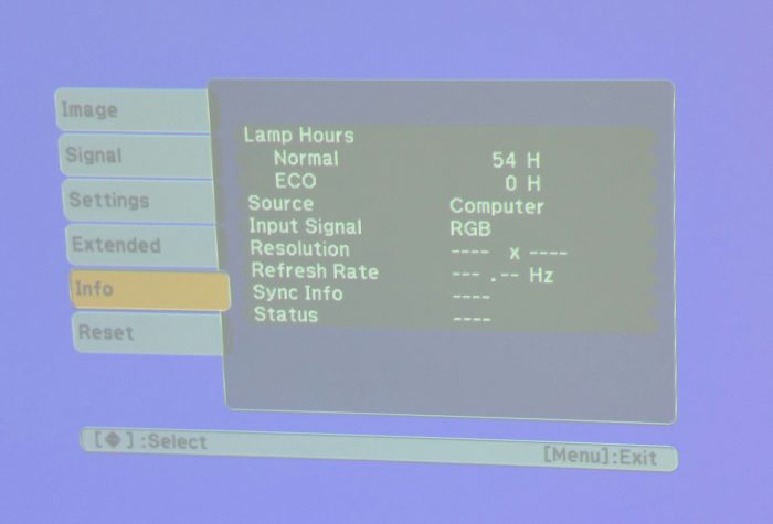 Epson EB-S7 H328B VGA LCD Projector w 54 Lamp Hours Used - Image 2