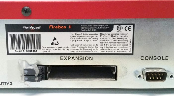 WatchGaurd Firebox II Security Appliance - Image 3