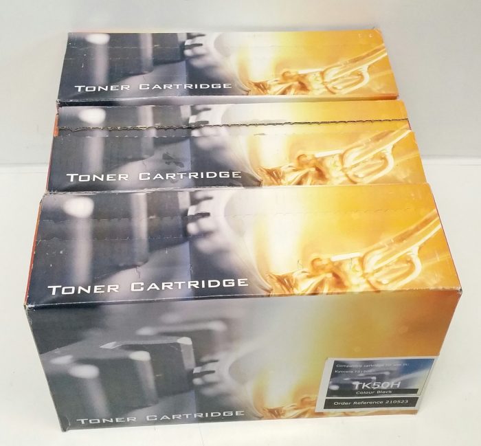 x3 TK50H Black Toner Cartridge for use in Kyocera FS1900 - Image 6