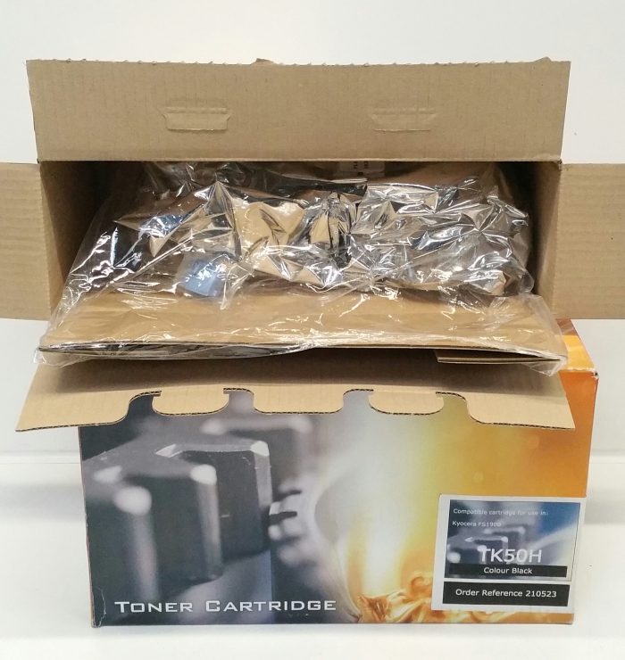 x3 TK50H Black Toner Cartridge for use in Kyocera FS1900 - Image 5