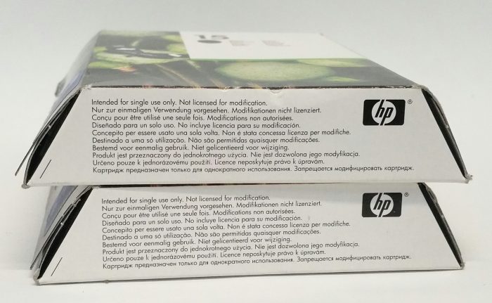 Joblot 2x HP 15 C6615DE HP Color Copier 310 2x Black Ink Cartridge - Image 5