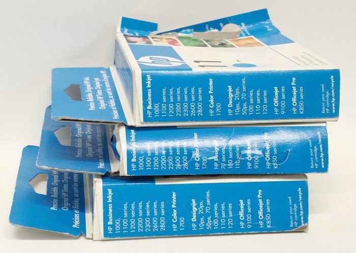 Joblot 3x HP C4838AE, C4837AE, C4836AE Yellow, Magenta, Cyan Ink Cartridge - Image 7