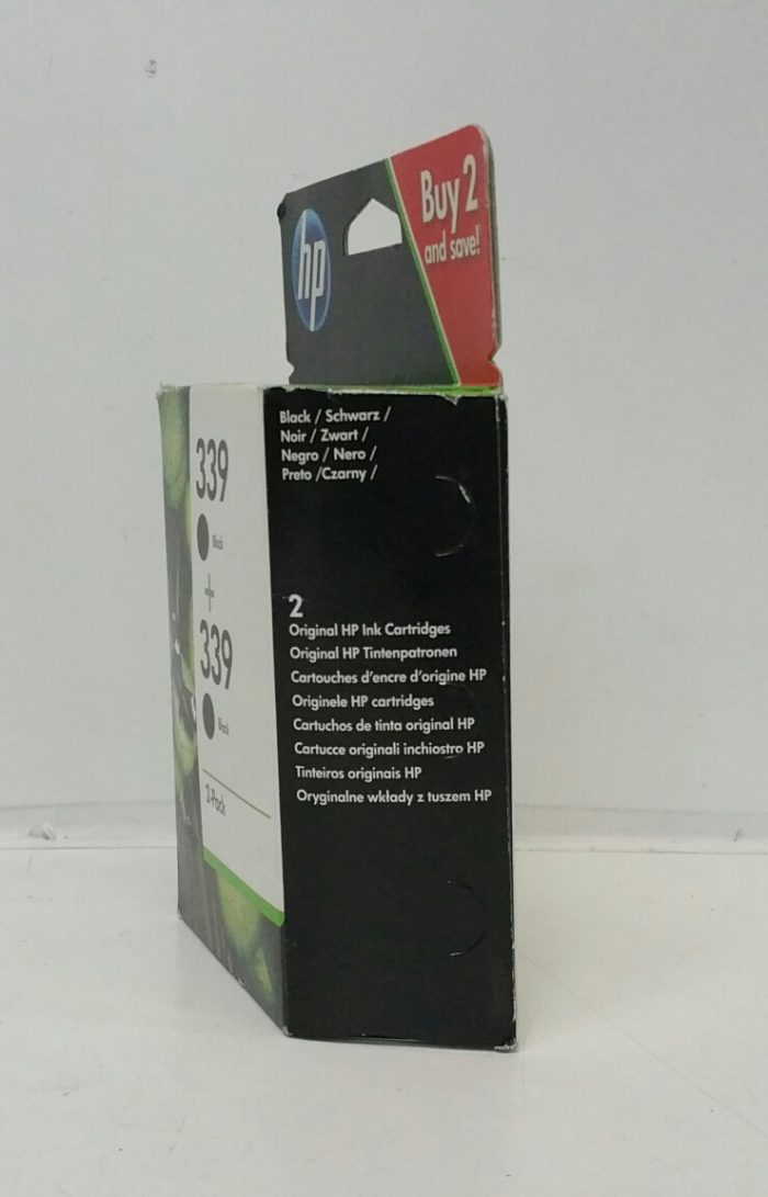 HP Twin Pack C9504EE 339 Black HP Deskjet Ink Print Cartridge - Image 5