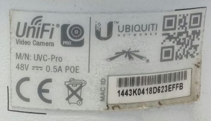 Ubiquiti Unifi UVC-PRO PoE IP CCTV Video Camera - Image 2